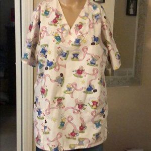 Jasco pink ribbon scrub top